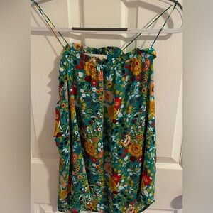 LOFT Floral Multicolor Tank Top